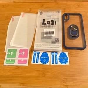 iPhone X/XS case w/scr. Prot. & stand